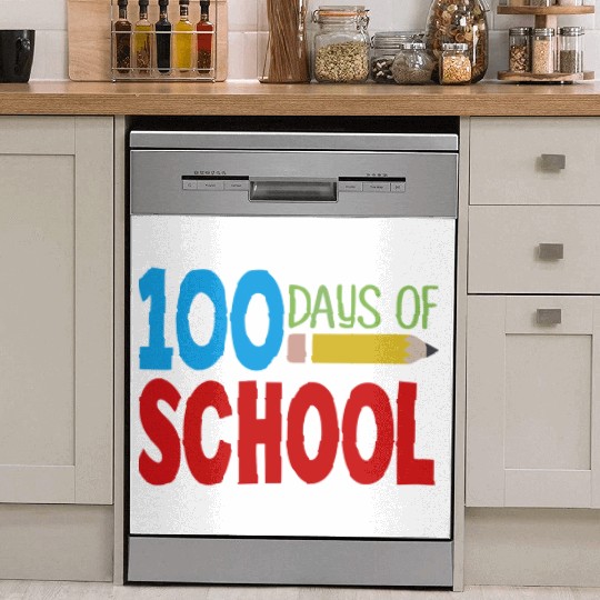 100 Days of School Dish Washer Covers