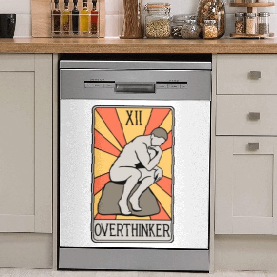 Overthinker Tarot Card - Introvert - Anxiety Dish Washer Covers