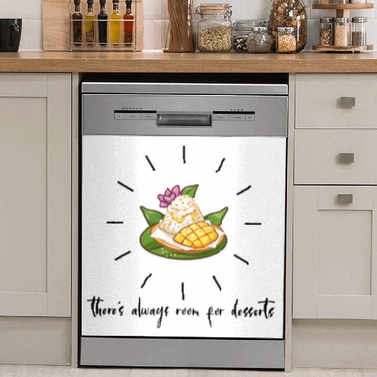 there s always room for desserts-Mango Sticky Rice Dish Washer Covers