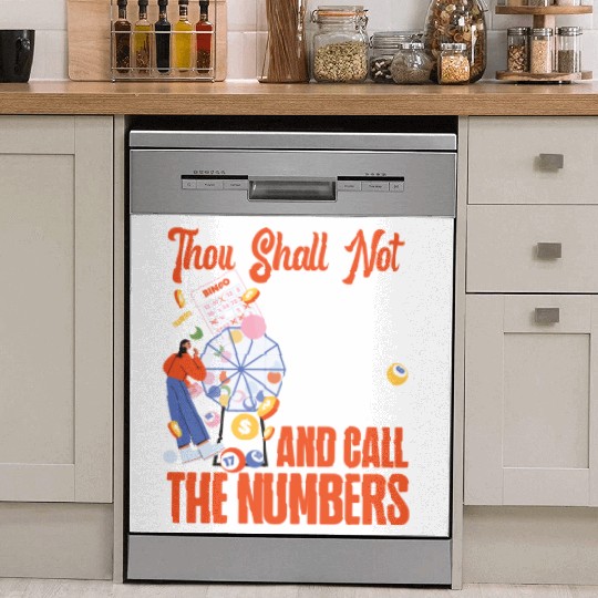 Bingo Player Bingo Caller Thou Dish Washer Covers