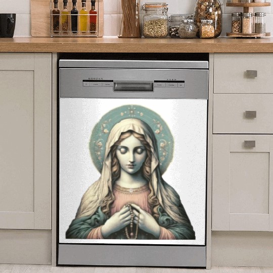 Serene Madonna ic Image Dish Washer Covers