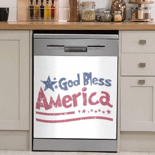 God Bless America Lovers Independence Dish Washer Covers