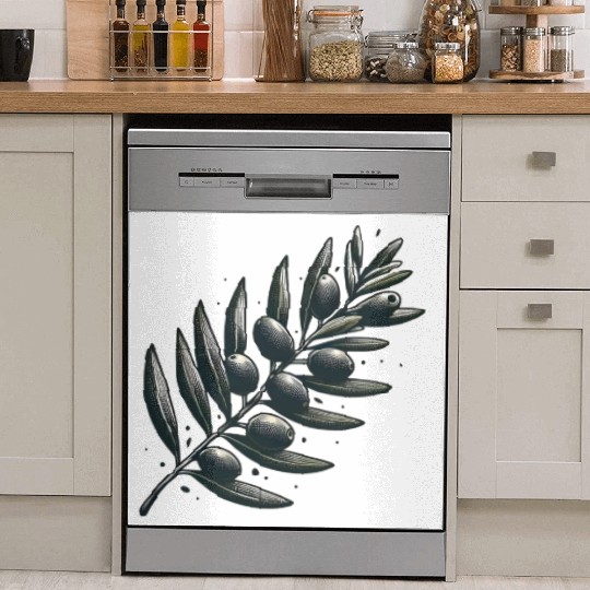 An olive Branch Dish Washer Covers