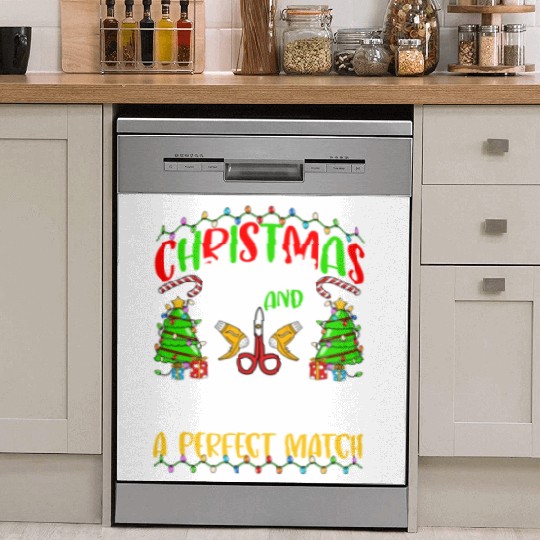 Christmas Light Hairdresser Xmas Dish Washer Covers