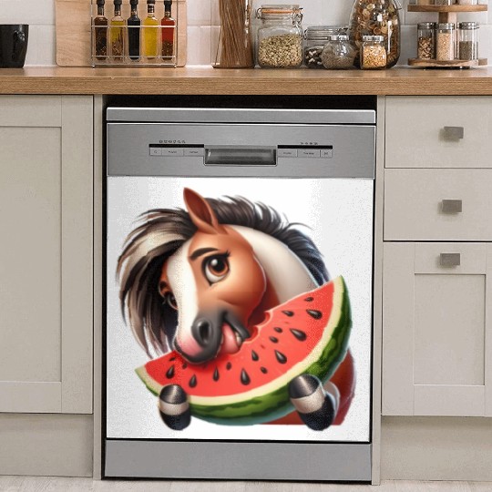 Horses Horse Lover Farmer Melon Summer Dish Washer Covers
