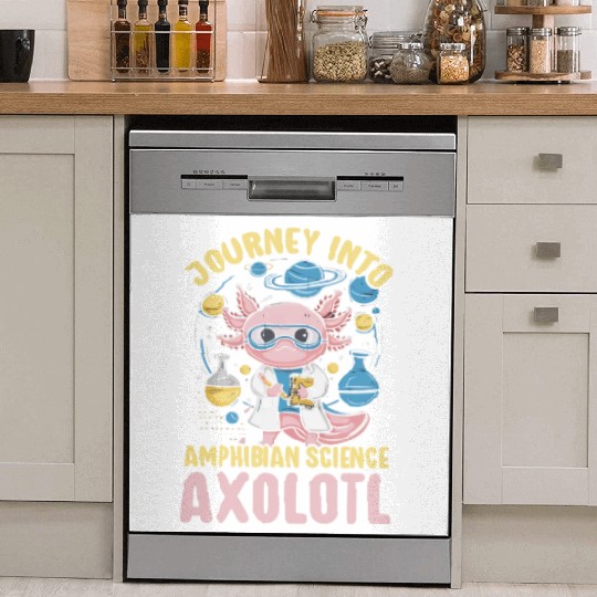 Axolotl Science Teacher Mexican Salamander Dish Washer Covers