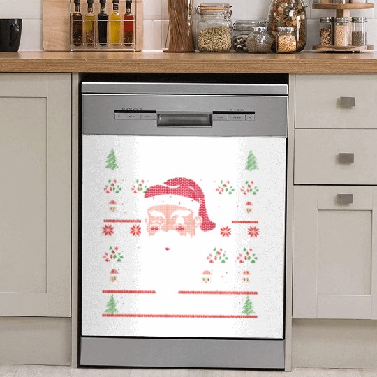Santas XMAS Ugly Christmas Purchasing-Manager Dish Washer Covers