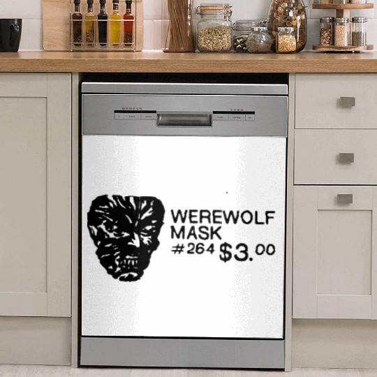 WEREWOLF MASK Dish Washer Covers