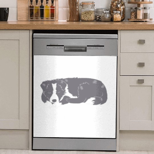 Ill Get Over It Dog Pun Funny Border Collie Dish Washer Covers