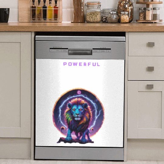 Astrology Leo a Powerful Lion Dish Washer Covers