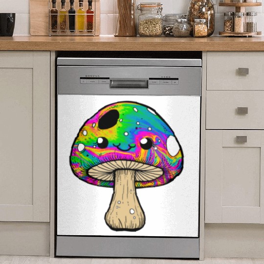 psychedelic Kawaii Mushroon Dish Washer Covers