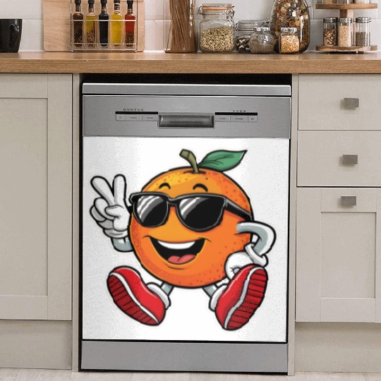 Funny Orange Fruit Relaxing Dish Washer Covers