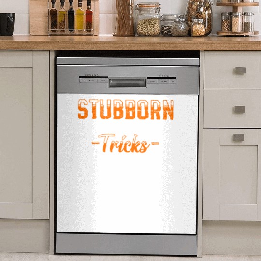 Labrador STUBBORN CHOCOLATE LAB TRICKS Dish Washer Covers