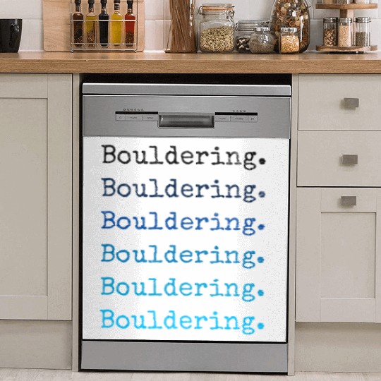 Classic bouldering Dish Washer Covers climbing vintage retro