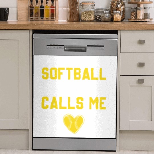 Softball Dad Funny Daddy Father's Day Dish Washer Covers