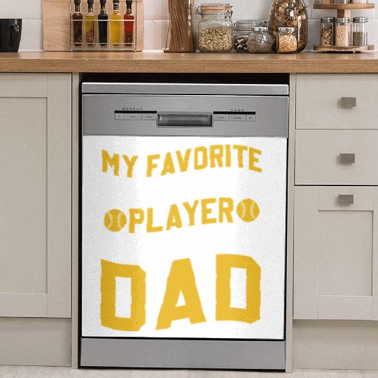 Calls Me Softball Dad Funny Daddy Father's Day Dish Washer Covers