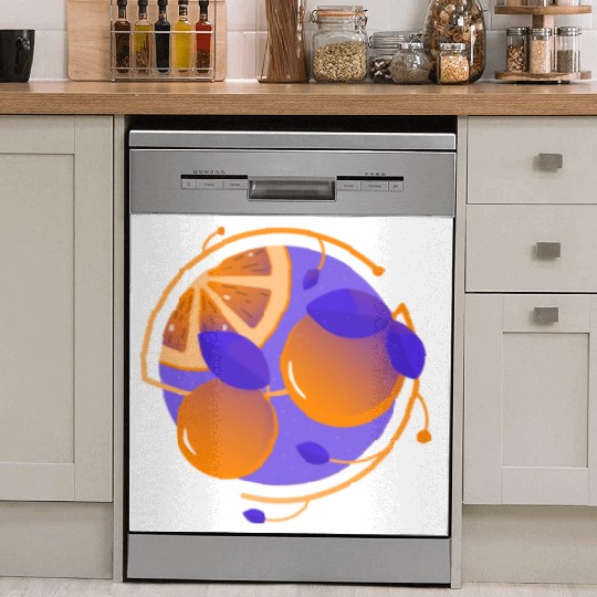 Orange Fruit Dish Washer Covers