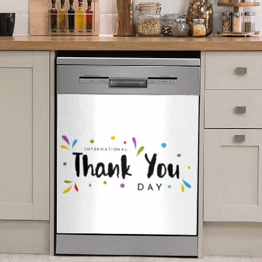 International Thank You Day Celebration Dish Washer Covers