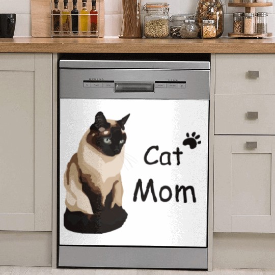 Cat mom Dish Washer Covers