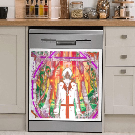 Mystical Forest Guardian in Vibrant Colors Dish Washer Covers