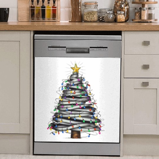 Christmas Light Tree Holiday Dish Washer Covers