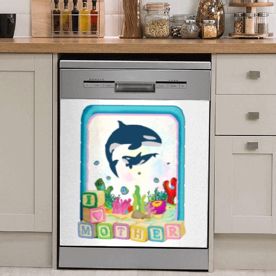 I Love My Mother , Cute Design Dish Washer Covers
