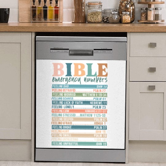 Bible Emergency Numbers Dish Washer Covers