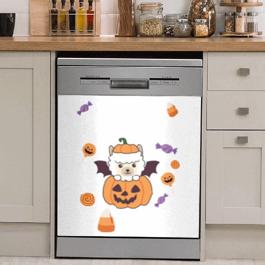 Alpaca Halloween Trade Brother For Candy Dish Washer Covers