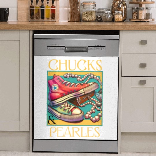 Chucks And Pearls I'M With Her Kamala Dish Washer Covers