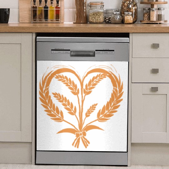 Wheat Cereal Grain Food Lover Funny Design Dish Washer Covers