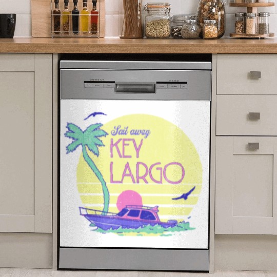 Sail Away Yacht Rock Key Largo Boating Dish Washer Covers