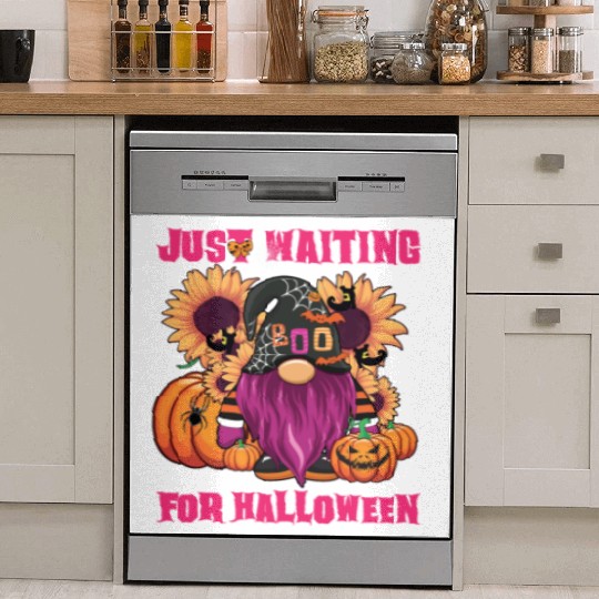 Just Waiting For Halloween Gnomes Dish Washer Covers