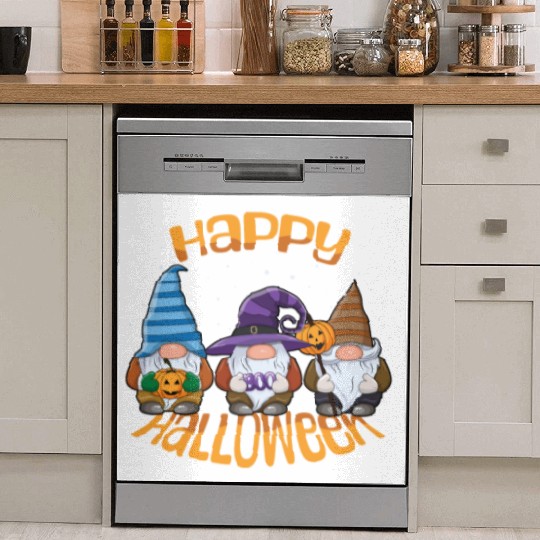 Happy Halloween Gnomes Dish Washer Covers