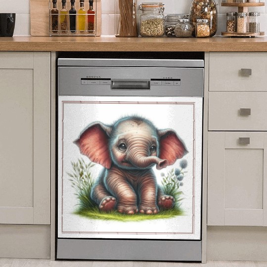 Cute baby animals Dish Washer Covers