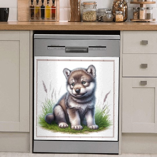 Cute baby animals Dish Washer Covers