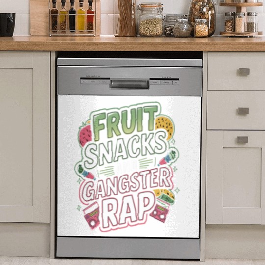 Fruit Snacks And Gangster Rap Dish Washer Covers