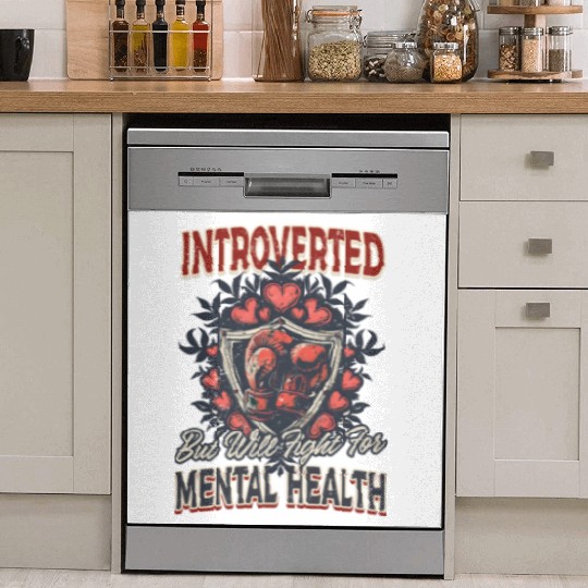 Depression Awareness Introverted Fight Mental Heal Dish Washer Covers