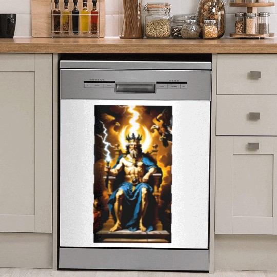 Zeus Jupiter Greek Mythology Gods Baroque Dish Washer Covers