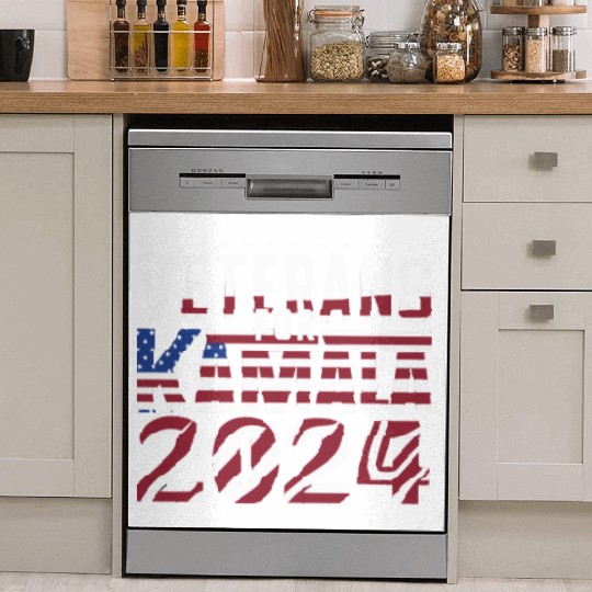 Veterans for Kamala 2024 Patriotic Dish Washer Covers