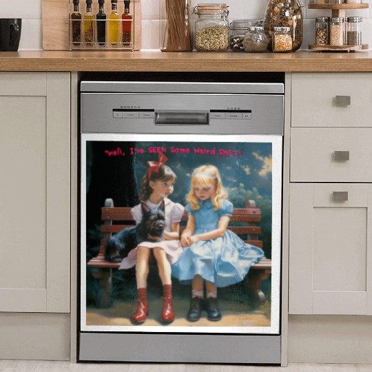 Dorothy and Alice hilarious Dish Washer Covers