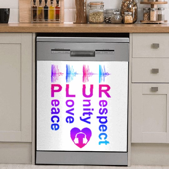 PLUR (Peace Love Unity Respect) Dish Washer Covers