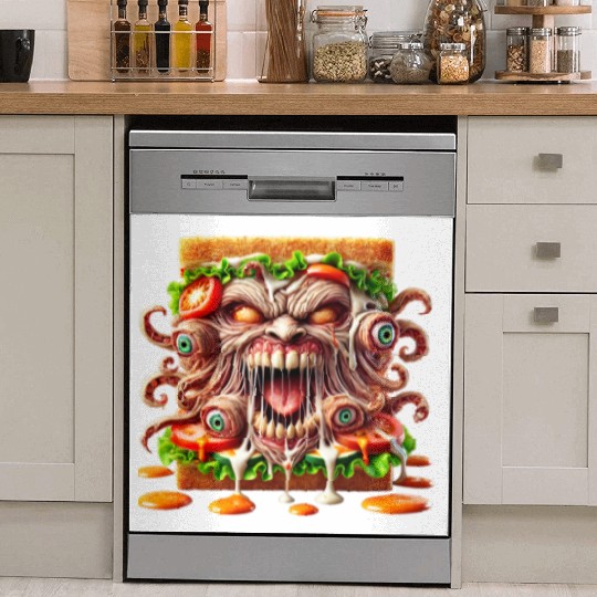 Terrifying Monster Sandwich Dish Washer Covers