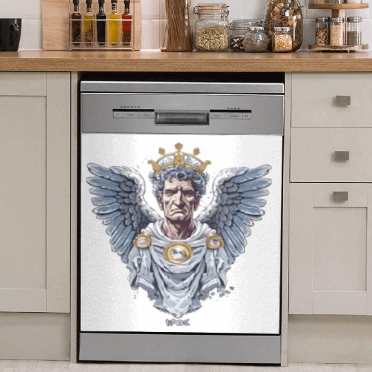 Emperor Caesar with Angel Wings Dish Washer Covers