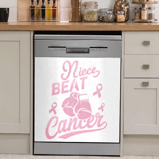 My Niece Beat Cancer Breast Cancer Awareness Dish Washer Covers