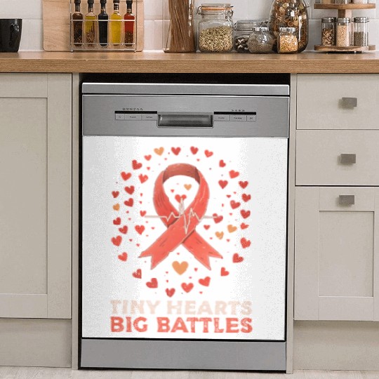 CHD Awareness Tiny Hearts, Big Battles Dish Washer Covers