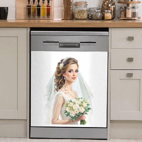 Wedding - bride Dish Washer Covers