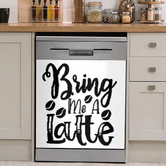 Bring Me A Latte Dish Washer Covers