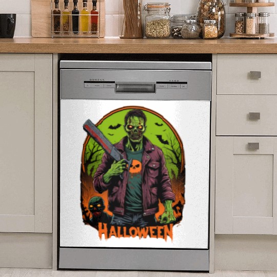 Undead Nightmare: Zombie Halloween Graphic Dish Washer Covers
