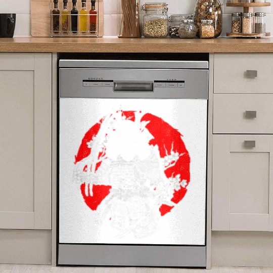 Kanji Katana Oni Demon Ninja Samurai Dish Washer Covers