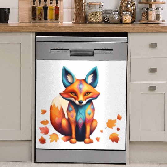 Fall Fox Alebrije Dish Washer Covers